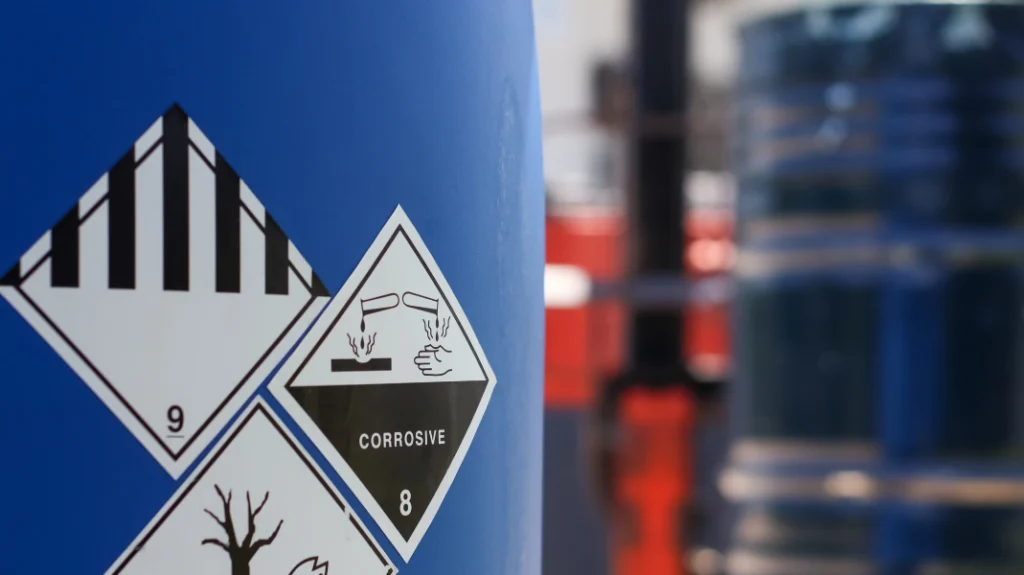 Envase de producto corrosivo para higiene industrial