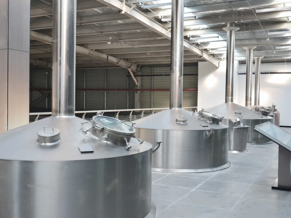 Sala de cocción para cervecería industrial - detalle